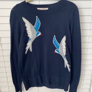 Blue Loft Bird Sweater